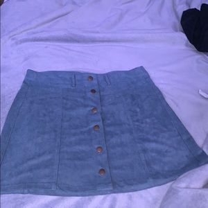 soft button down skirt